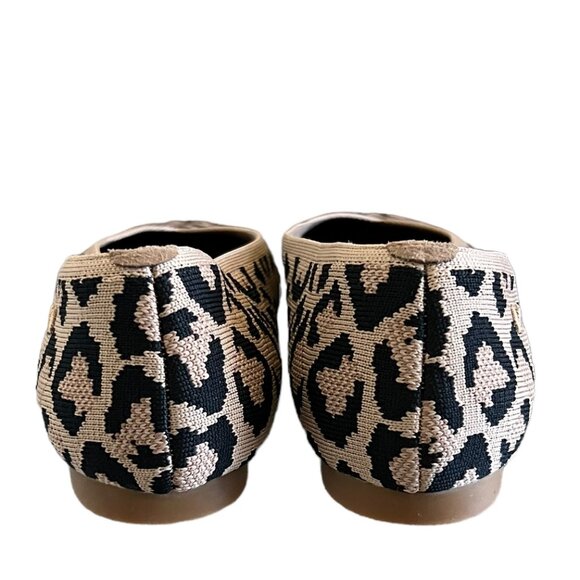 VIVIAIA NEW Square-Toe V-Cut Flats Margot 2.0 In Dark Leopard Size 9 - Picture 7 of 12